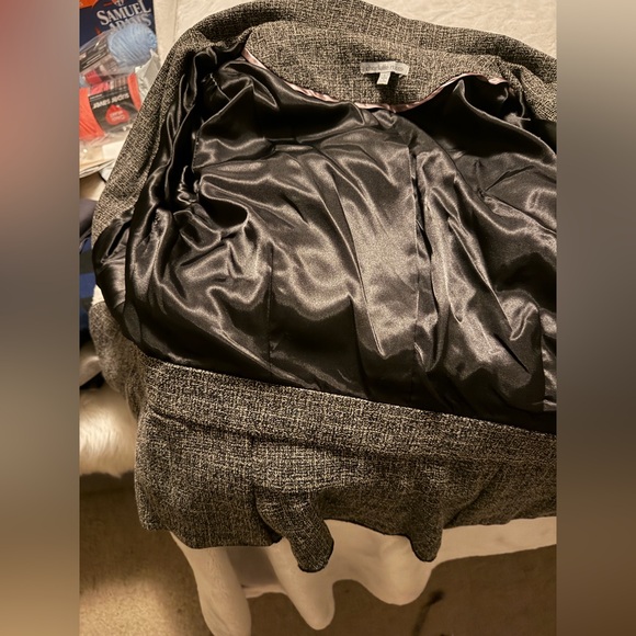 💜Charlotte Russe Women’s short-sleeve tweed black/white/gray colorway.Size:Large - Picture 7 of 7